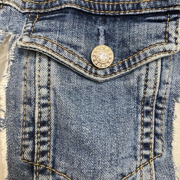 LIU-JO/Size M-L/Denim Vest/Worn once - Picture 3 of 11